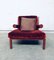 Italian Red Leather Baisity Lounge Chair by Antonio Citterio for B&B Italia / C&B Italia, 1980s, Image 16