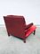 Italian Red Leather Baisity Lounge Chair by Antonio Citterio for B&B Italia / C&B Italia, 1980s, Image 8