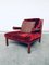 Italian Red Leather Baisity Lounge Chair by Antonio Citterio for B&B Italia / C&B Italia, 1980s 14