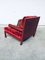 Fauteuil Baisity en Cuir Rouge par Antonio Citterio pour B & B Italia / C & B Italia, Italie, 1980s 9