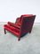 Italian Red Leather Baisity Lounge Chair by Antonio Citterio for B&B Italia / C&B Italia, 1980s 9