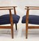 Scandinavian Dark Blue Armchairs, 1960s, Set of 2, Image 3