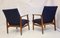 Scandinavian Dark Blue Armchairs, 1960s, Set of 2, Image 9