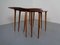 Tables Gigognes en Teck par Jens Quistgaard pour Nissen, 1960s, Set de 3 9