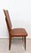 Mid-Century Dining Chairs in Brown Skai and Iroko Wood, 1960s, Set of 6 5