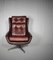 Mid-Century Swivel Leather Armchair from Peem, 1970s 4