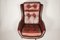 Mid-Century Swivel Leather Armchair from Peem, 1970s 6