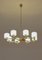 Large Scandinavian Chandelier in Brass and Glass 10