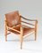 Scandinavian Safari Chairs in Cognac Leather by Børge Mogensen, Set of 2, Image 3