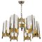 Chrome and Glass Chandeliers by Gaetano Sciolari, 1960s, Set of 2, Image 2