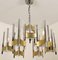 Chrome and Glass Chandeliers by Gaetano Sciolari, 1960s, Set of 2 3