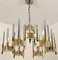 Chrome and Glass Chandeliers by Gaetano Sciolari, 1960s, Set of 2, Image 3