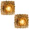 Amber Bubble Wall Sconces by Helena Tynell for Limburg, 1960s, Set of 2, Image 1
