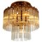 Glass Rod Waterfall Flush Mount by Sciolari for Lightolier, 1970s, Image 1