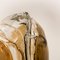 Brass and Brown Blown Murano Glass Pendant Light 4