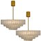 Large Murano Glass Chandeliers from Doria, 1960s, Set of 2, Image 13