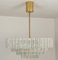 Large Glass & Brass Chandeliers from Doria, 1969, Set of 3 11