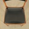 Beech & Foam Leatherette Chairs by Giuseppe Gibelli, 1960s, Set of 4 8