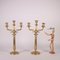 Gilded Bronze Candle Holders, Set of 2, Image 2