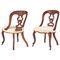 Antique Mahogany Side or Hall Chairs, Set of 2, Image 1