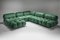 Camaleonda Modular Sofa in Pierre Frey Velvet Green Upholstery by Mario Bellini for B&B Italia / C&B Italia, 1970s, Set of 12 7