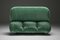 Camaleonda Modular Sofa in Pierre Frey Velvet Green Upholstery by Mario Bellini for B&B Italia / C&B Italia, 1970s, Set of 12 14