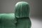 Sofá modular Camaleonda de tapicería Pierre Frey de terciopelo en verde de Mario Bellini para B & B Italia / C & B Italia, años 70. Juego de 12, Imagen 6