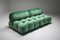 Camaleonda Modular Sofa in Pierre Frey Velvet Green Upholstery by Mario Bellini for B&B Italia / C&B Italia, 1970s, Set of 12 20