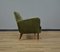 Italian Wood, Brass and Velvet Lounge Chair, 1950s 6