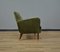 Italian Wood, Brass and Velvet Lounge Chair, 1950s, Image 6