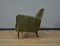 Fauteuil en Bois, Laiton et Velours, Italie, 1950s 5