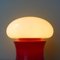 Red & White Table Lamp from Marinha Grande, 1960s 7