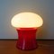 Red & White Table Lamp from Marinha Grande, 1960s 3