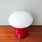 Red & White Table Lamp from Marinha Grande, 1960s 4