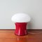 Red & White Table Lamp from Marinha Grande, 1960s 1