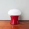 Red & White Table Lamp from Marinha Grande, 1960s, Image 1