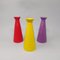 Italian Ceramic Vases, 1980s, Set of 3 2