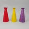 Italian Ceramic Vases, 1980s, Set of 3 1