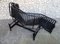 Vintage Black Edition LC4 Chaise Lounge by Le Corbusier, Jeanneret & Perriand for Cassina, 1960s 12