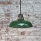 Lampada vintage industriale smaltata verde, Immagine 5