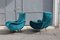 Italian Green Velvet Lounge Chairs, 1950s, Set of 2 4