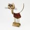 Vintage French Brutalist Sculpture of a Cat by Jarc, Image 1