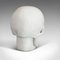 Vintage English White Marble Skull Paperweight, 1980s 7