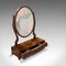 Vintage English Mahogany Toilet Mirror, 1970s 7