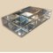 Vintage Italian Crystal Coffee Table with Brass Details 1