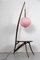 Mid-Century Modern Style Pink Floor Lamp and American Nut Table 8
