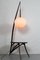 Mid-Century Modern Style Pink Floor Lamp and American Nut Table 3