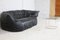 Black Leather Brigantine Sofa by Michel Ducaroy for Ligne Roset, 1980s 18