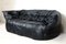 Black Leather Brigantine Sofa by Michel Ducaroy for Ligne Roset, 1980s 15