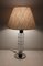 Chromed Metal Table Lamp with Relief Glass, 1970s 2